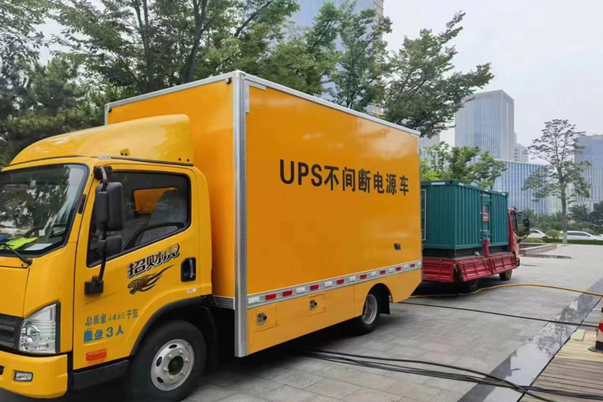 蜀山发电机租赁施工现场